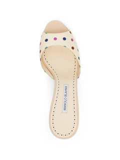 70mm polka-dot sandals