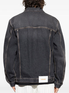 flag-patch cotton jacket