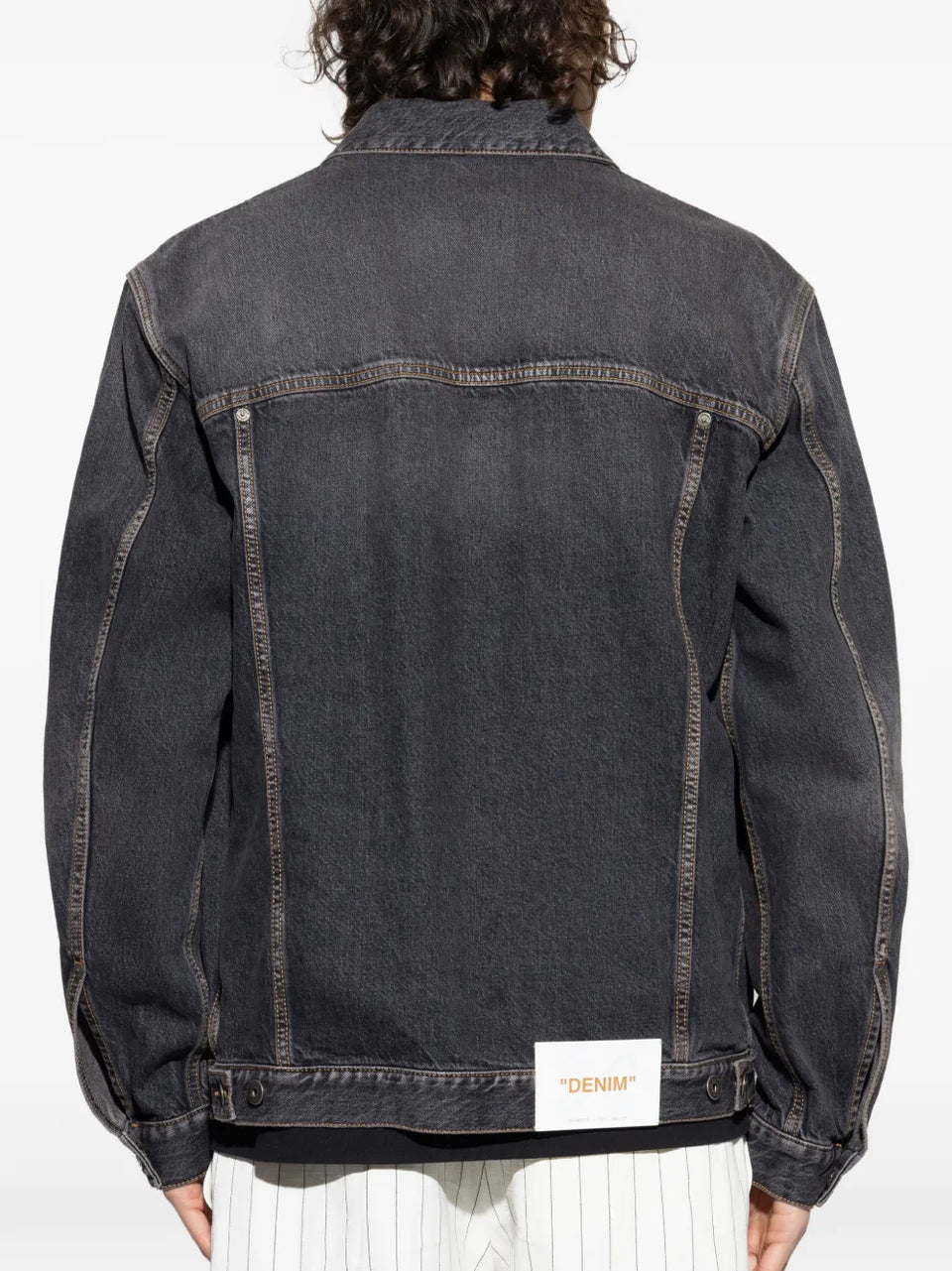 flag-patch cotton jacket