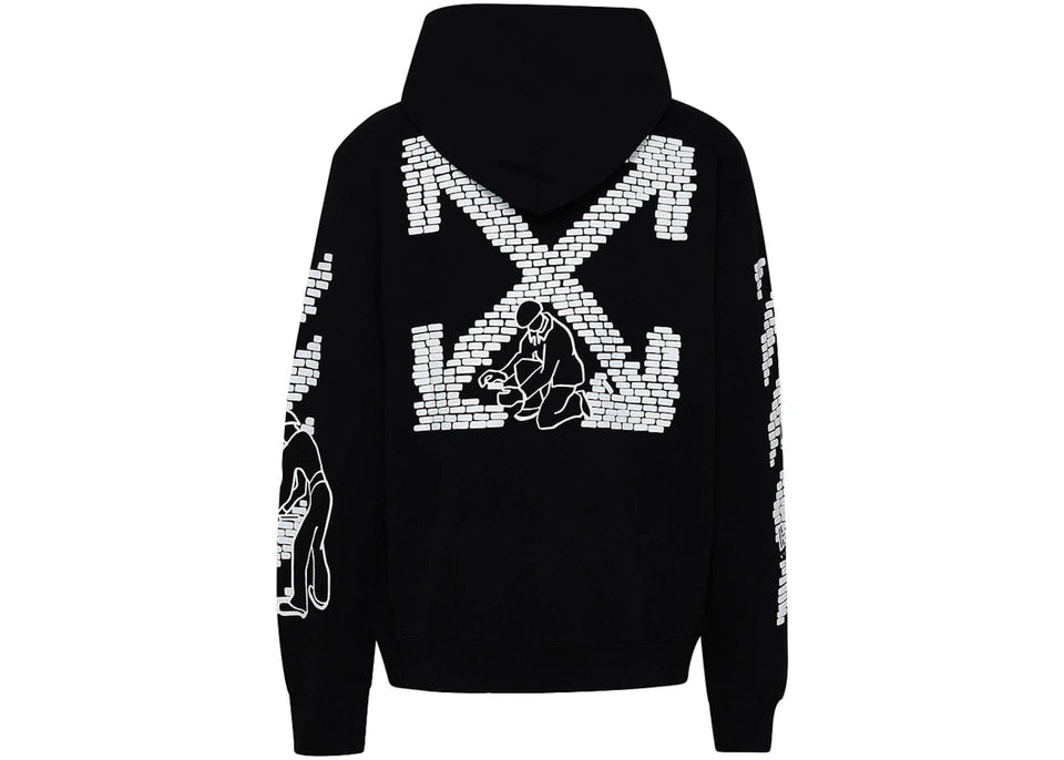 Off-White Bricks Slim Hoodie Black/White