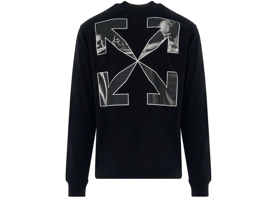 Off-White Caravaggio Arrow Skate Long-Sleeve T-Shirt Black/White