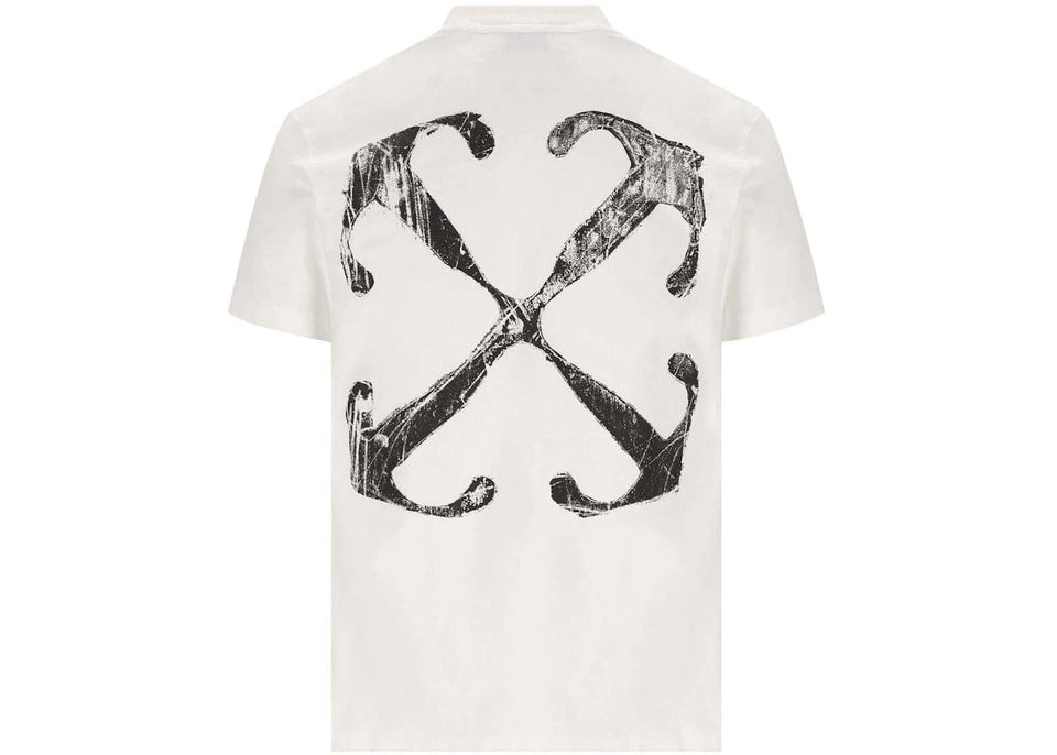 Off-White Scratch Arrow Slim Fit T-Shirt White