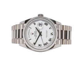 Rolex | Day-Date | 128239 | White gold | 36 x 43 mm | White gold | White | Automatic