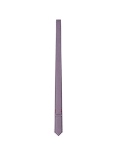 crepe effect silk tie