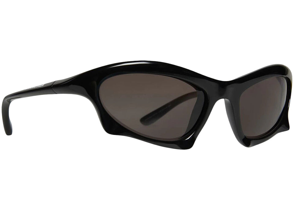 Balenciaga Bat Rectangle Sunglasses Black/Grey