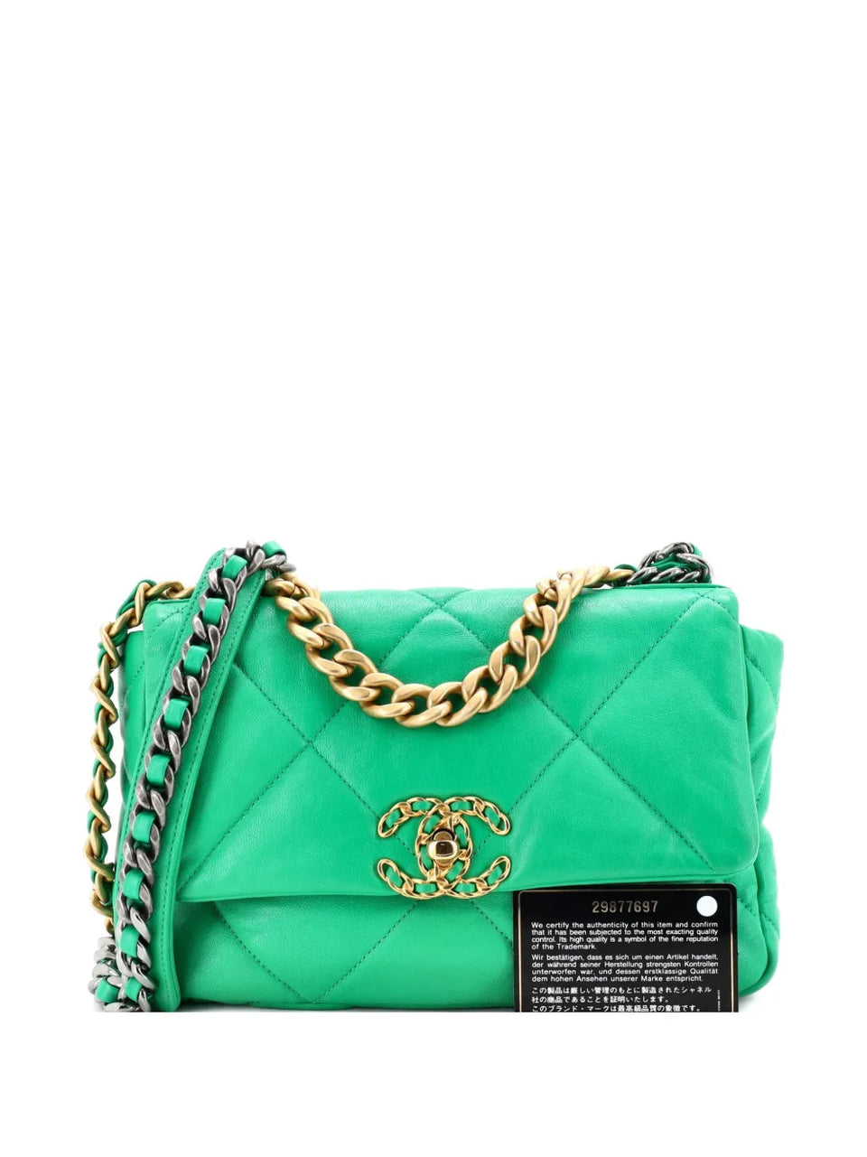 19 Flap Bag Quilted Leather Medium crossbody bag