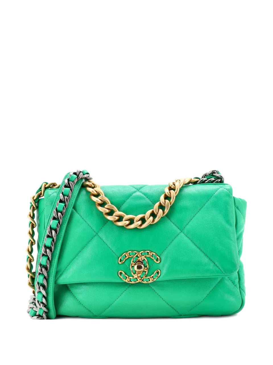 19 Flap Bag Quilted Leather Medium crossbody bag
