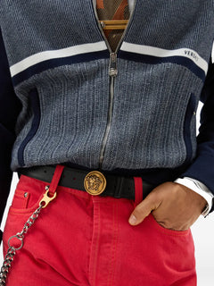 leather belt 3.5 cm
