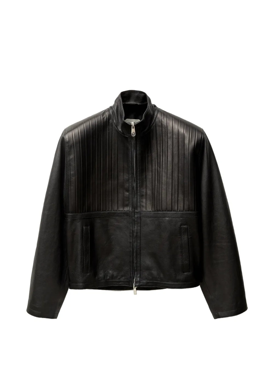 leather blouson