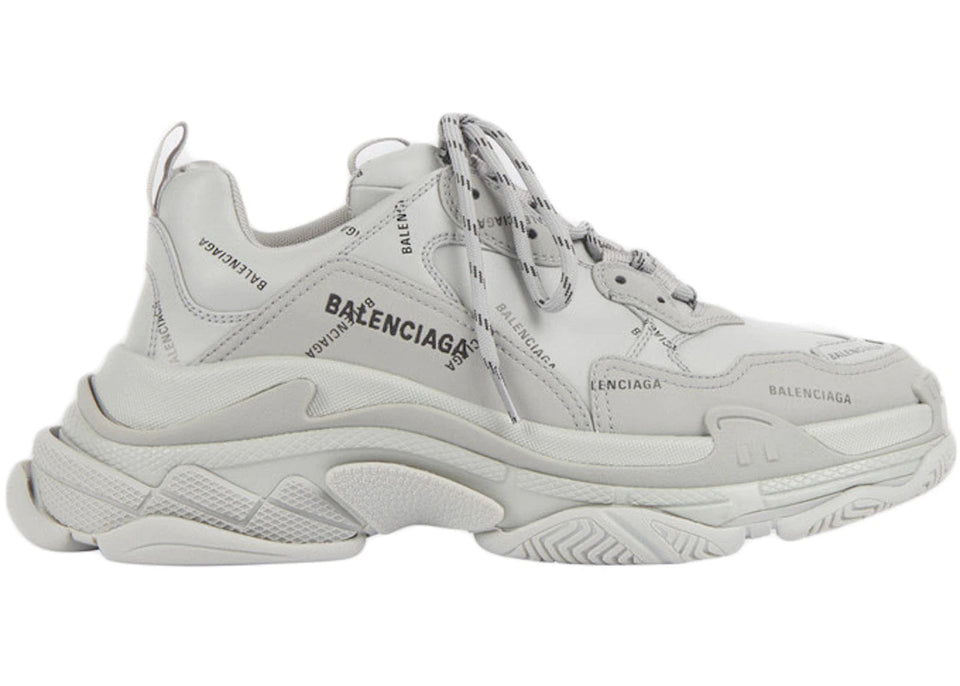 Balenciaga Triple S Sneaker Allover Logo - Grey 2020