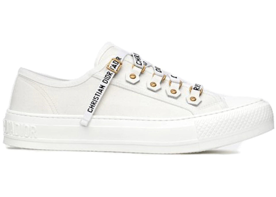 Dior Walk'N'Dior Low Top White Canvas (Women'S)