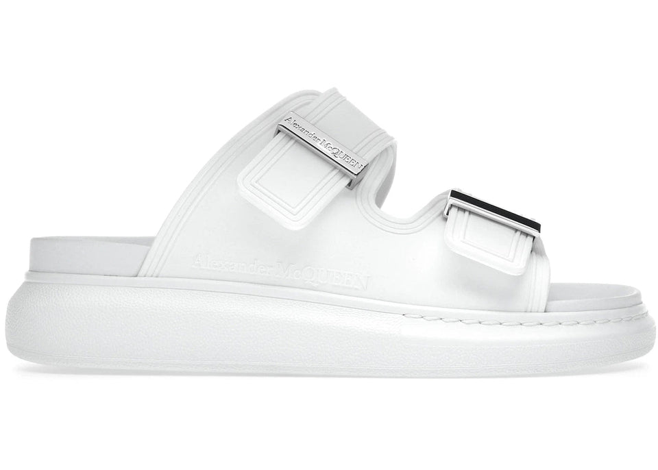 Alexander McQueen Wmns Hybrid Slide 'New Ivory Silver'