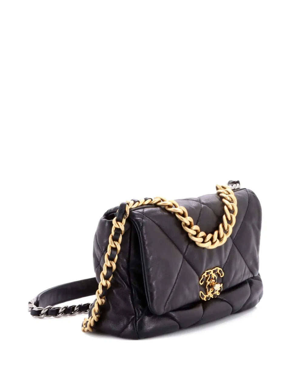 19 Flap Bag Quilted Leather Medium crossbody bag
