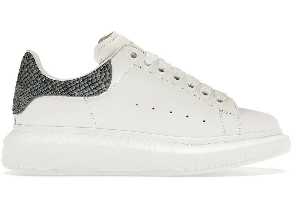Alexander McQueen Wmns Oversized Sneaker 'White Ice Snake Print'