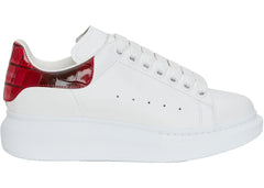 Alexander McQueen Wmns Oversized Sneaker 'Gradient Croc - White Welsh Red'