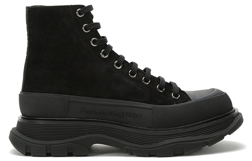 Alexander Mcqueen Tread Slick Boot Triple Black
