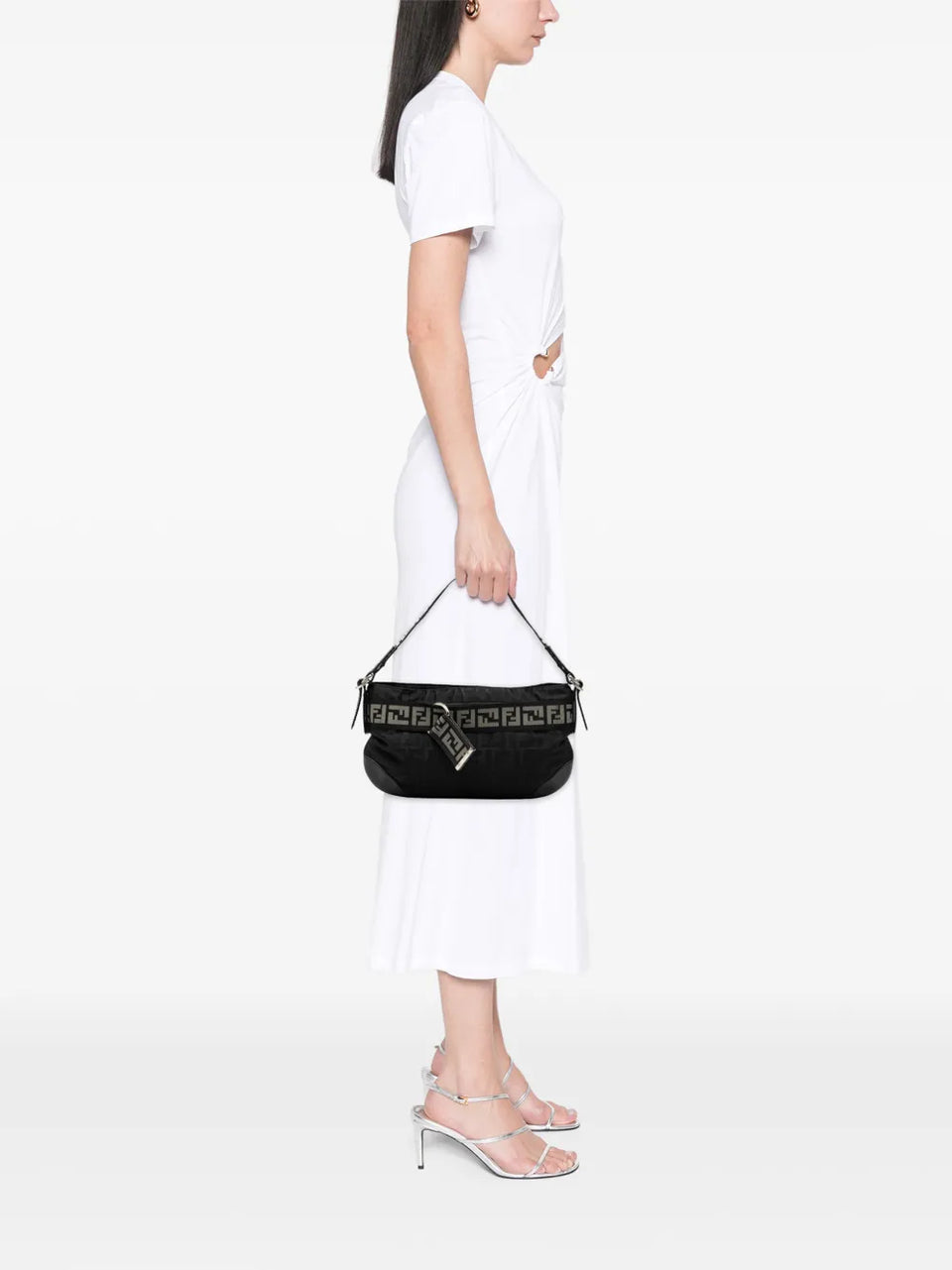 2000-2010 Zucca Nylon Zip Code shoulder bag