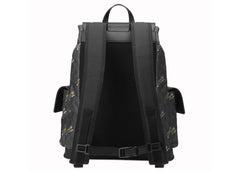 Gucci Bestiary Backpack Gg Supreme Tigers Black/Grey