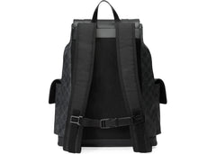 Gucci Soft Backpack Gg Supreme Blue/Red Web Black/Grey