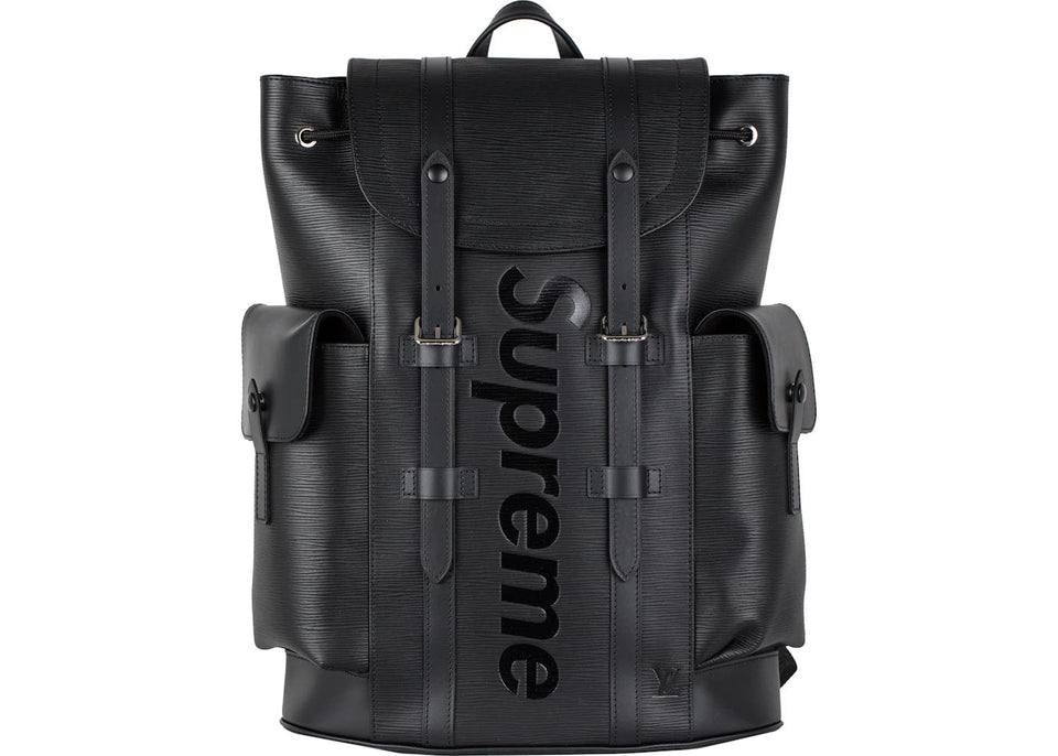 Louis Vuitton x Supreme Christopher Backpack Epi Pm Black