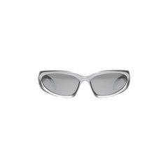 Balenciaga Swift Oval Sunglasses Silver