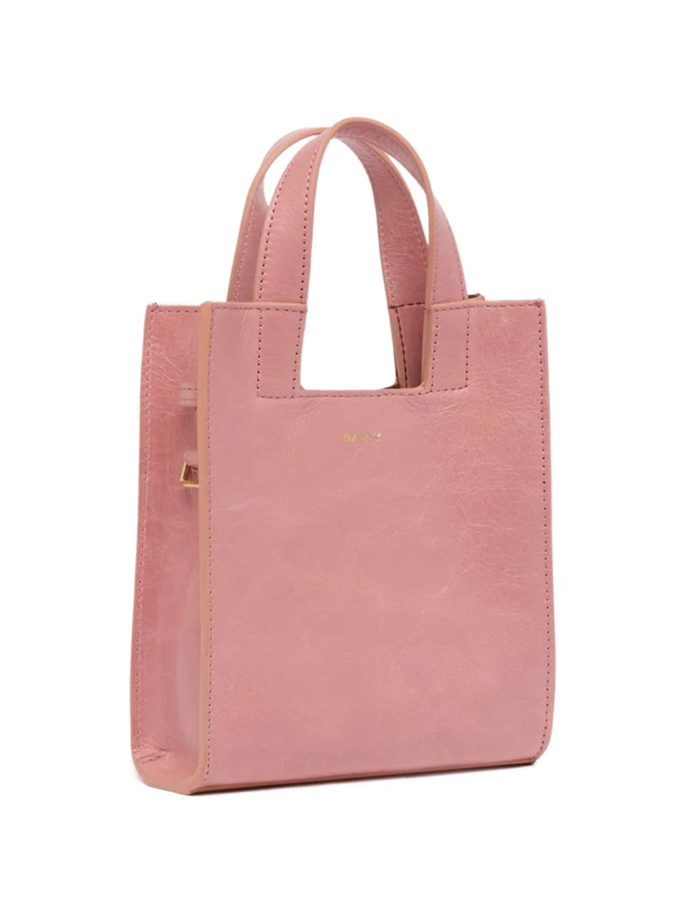 small leather tote bag