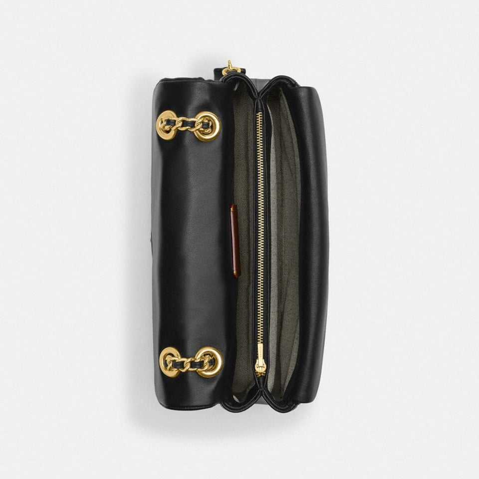 Coach Tabby Shoulder Bag 26 With Pillow Quilting Nappa Leather-Brass-Black