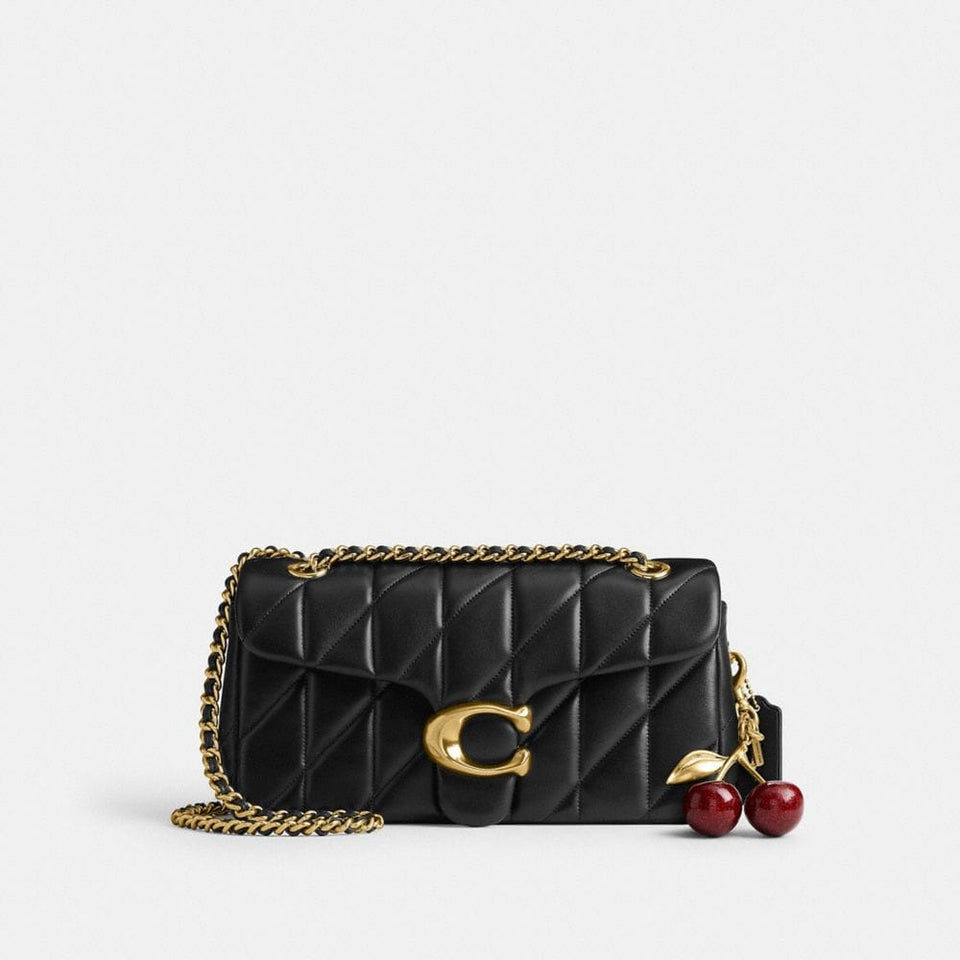 Coach Tabby Shoulder Bag 26 With Pillow Quilting Nappa Leather-Brass-Black