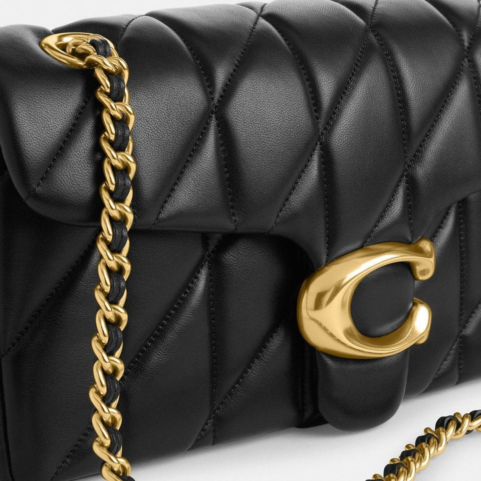 Coach Tabby Shoulder Bag 26 With Pillow Quilting Nappa Leather-Brass-Black