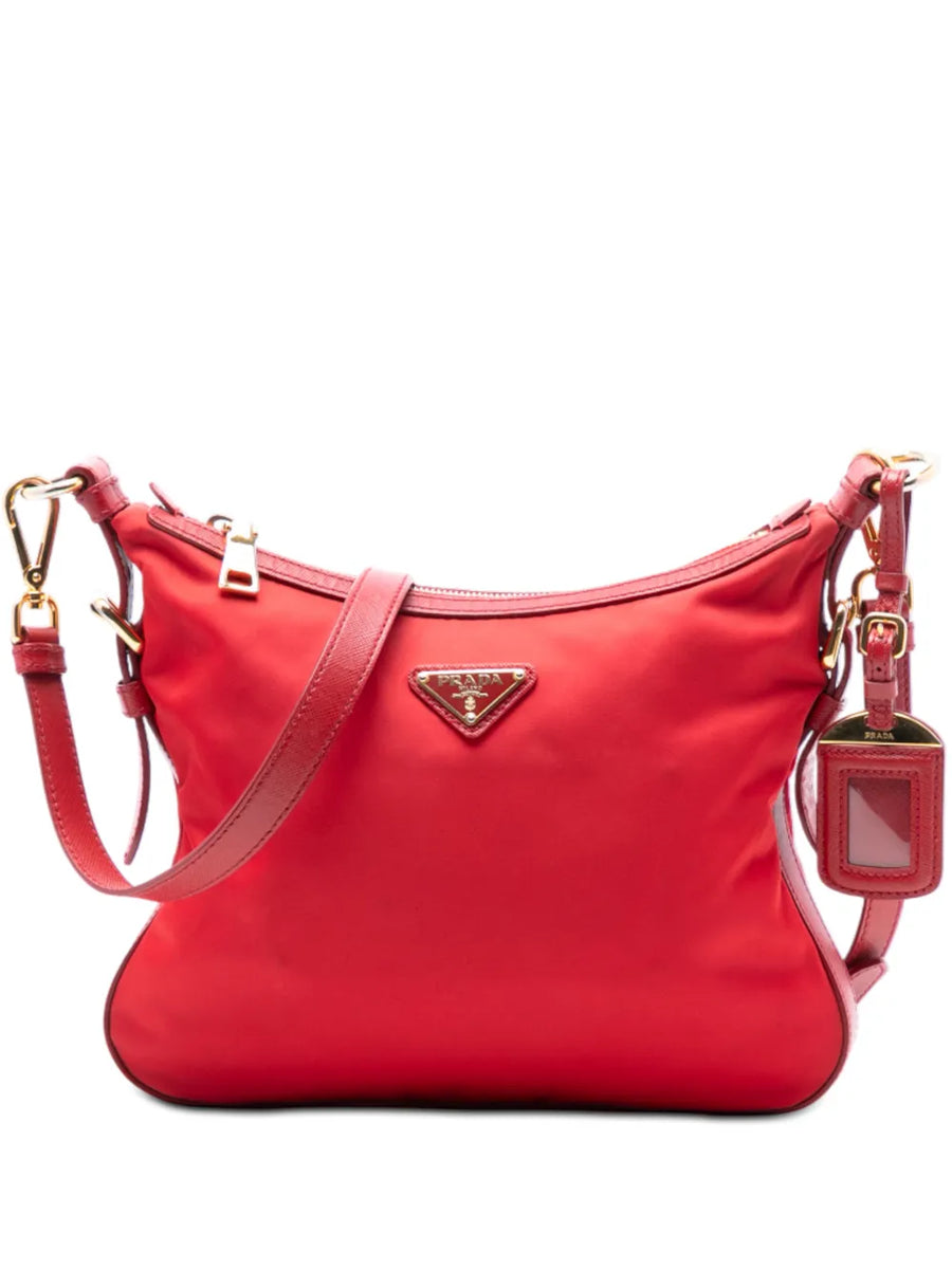 2013-2025 Saffiano Trimmed Tessuto Zip Top crossbody bag