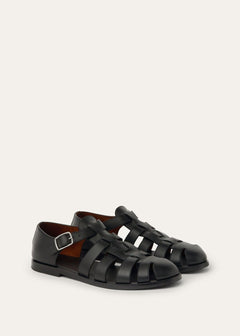 LoroPiana Maxime Walk Sandal Black