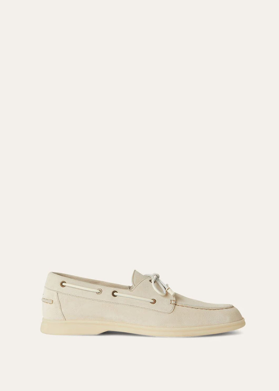 LoroPiana Sea-Sail Walk Loafer Ecru