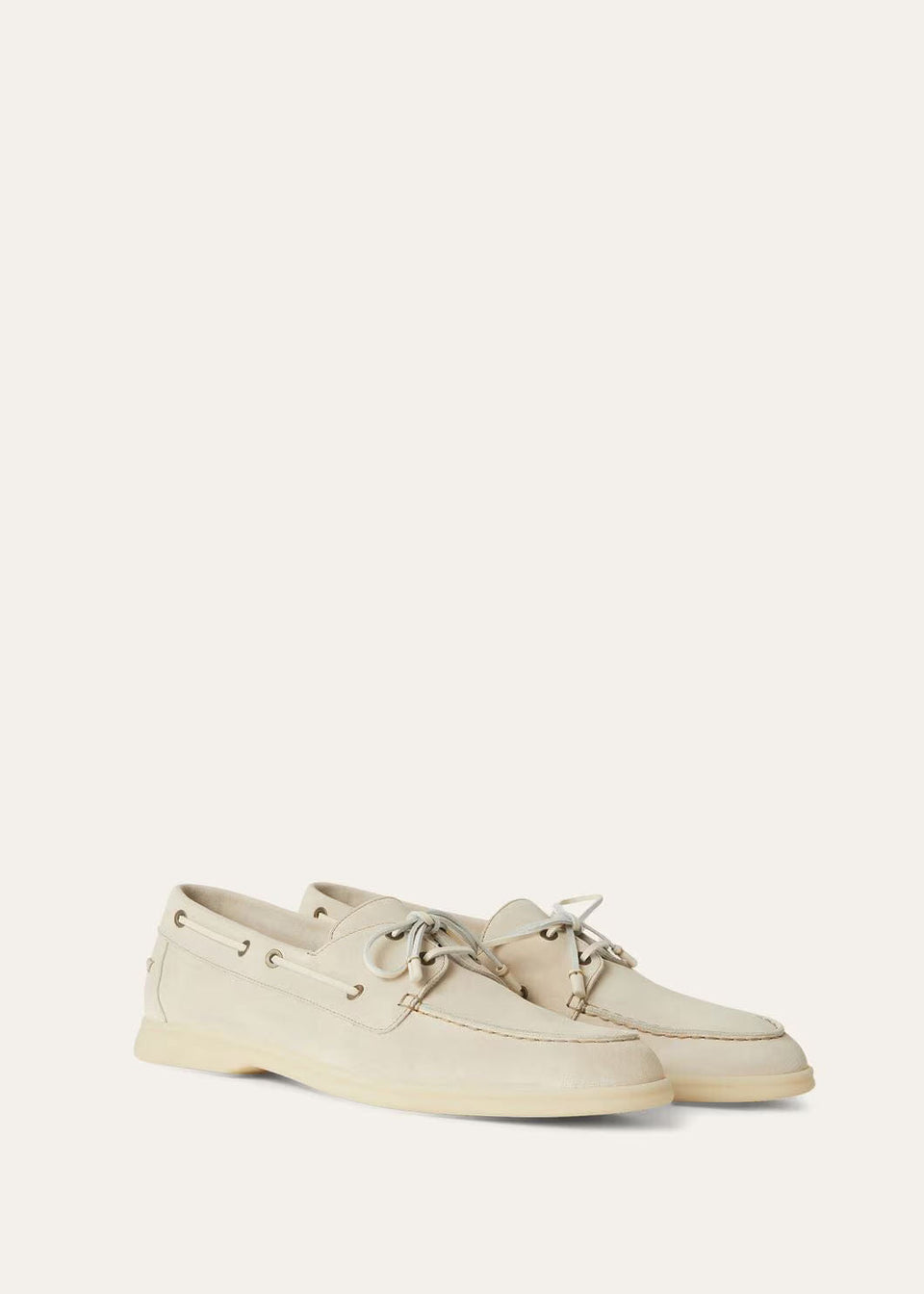 LoroPiana Sea-Sail Walk Loafer Ecru