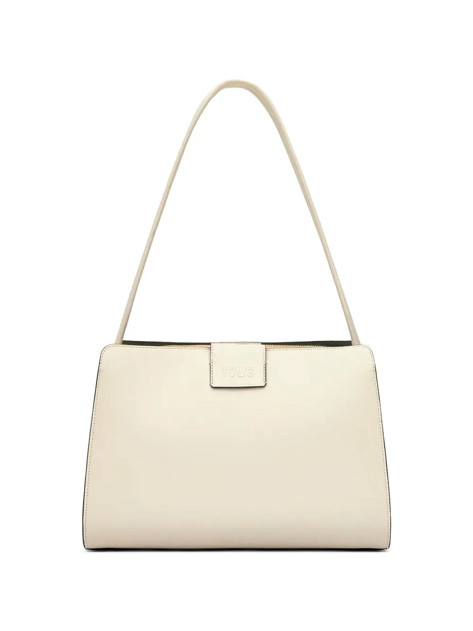 logo-embossed shoulder bag