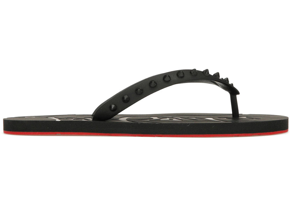 Christian Louboutin Loubi Flip Slide Black