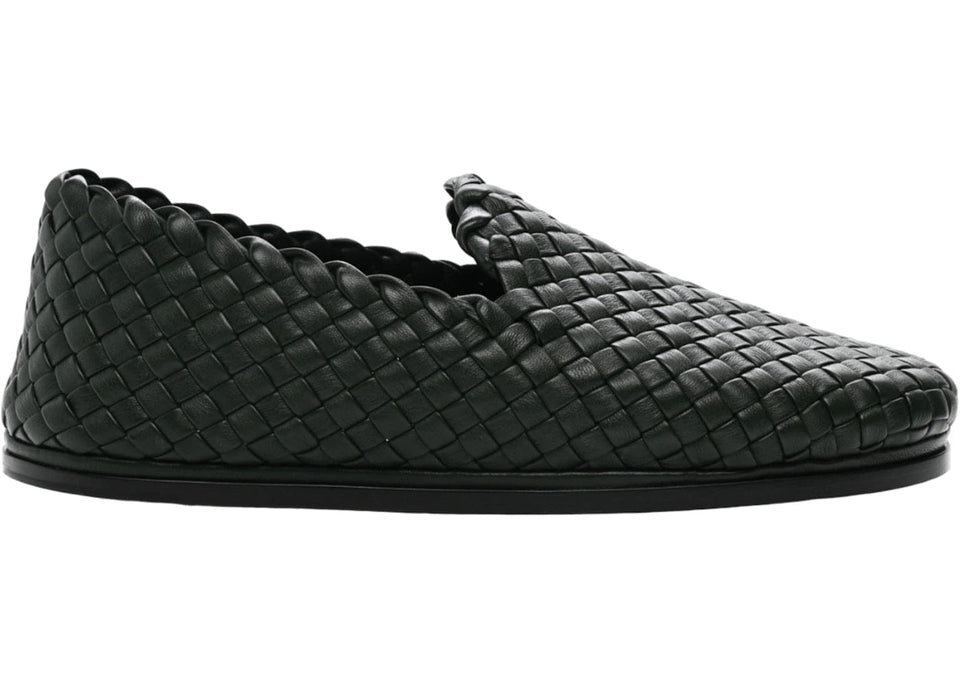 Bottega Veneta Nappa Intrecciato Loafers Green