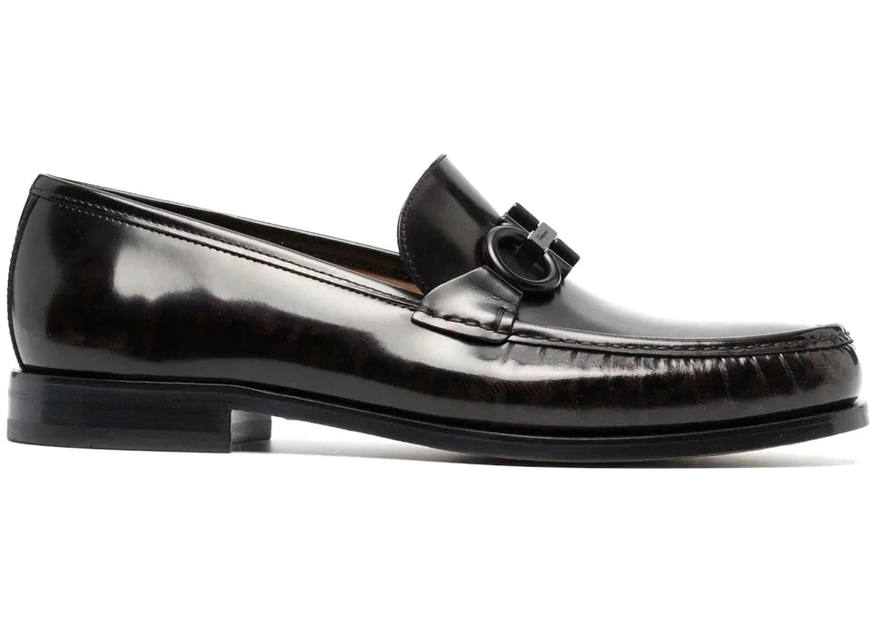 Ferragamo Gancini Horsebit Loafers Brown