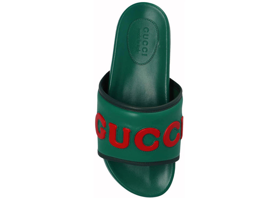 Gucci Jumbo Logo Slide Green Red