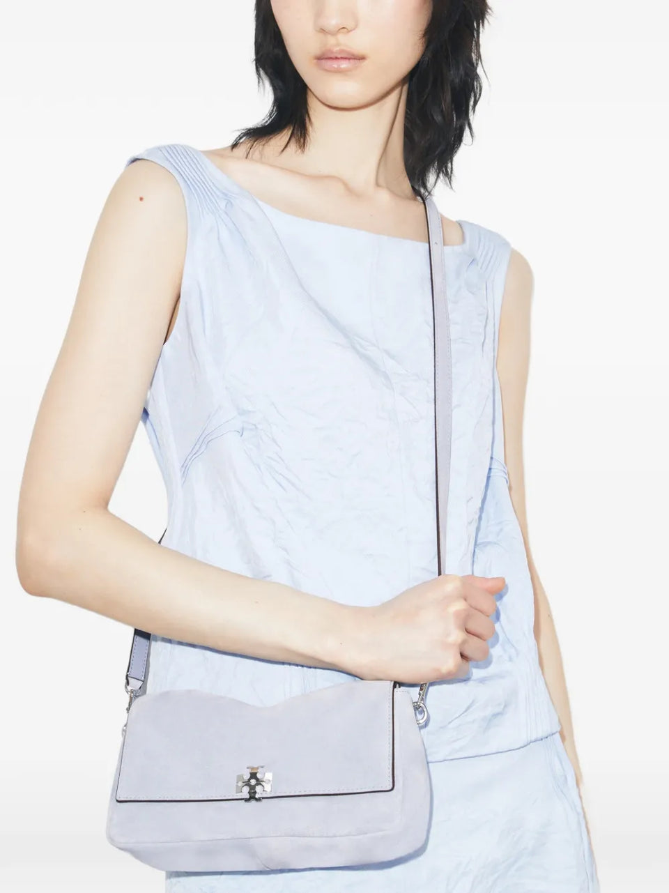Small Charlie Suede Shoulder Bag