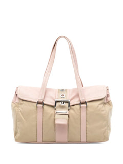 2013-2025 Vitello Trimmed Tessuto shoulder bag