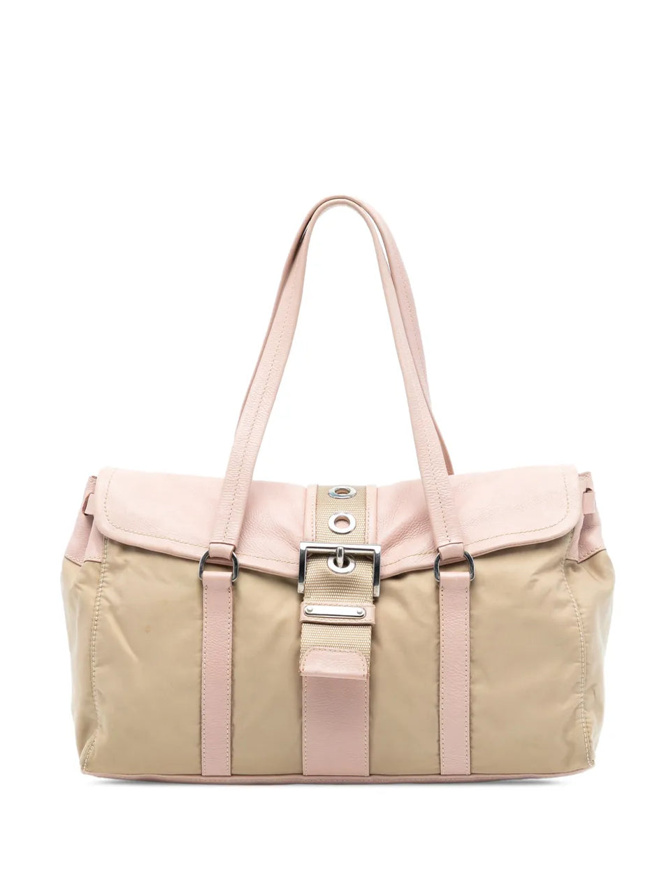 2013-2025 Vitello Trimmed Tessuto shoulder bag