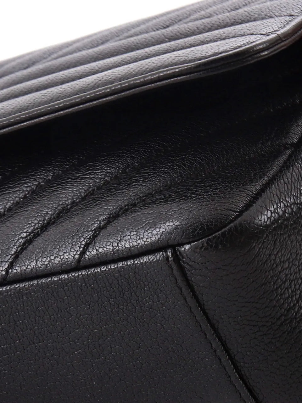 CC Flap Bag Diagonal Quilted Goatskin Medium shoulder bag