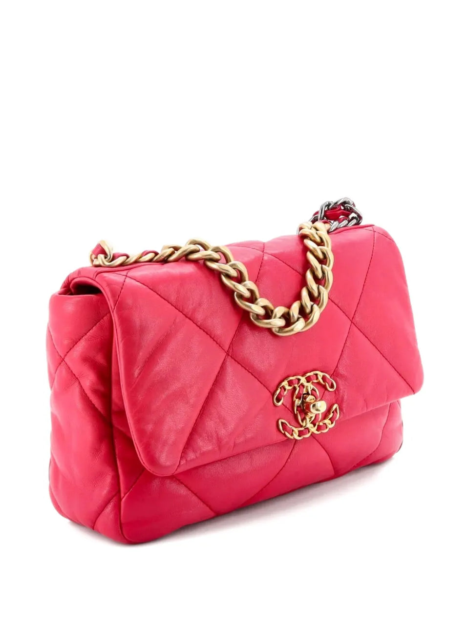 19 Flap Bag Quilted Leather Medium crossbody bag