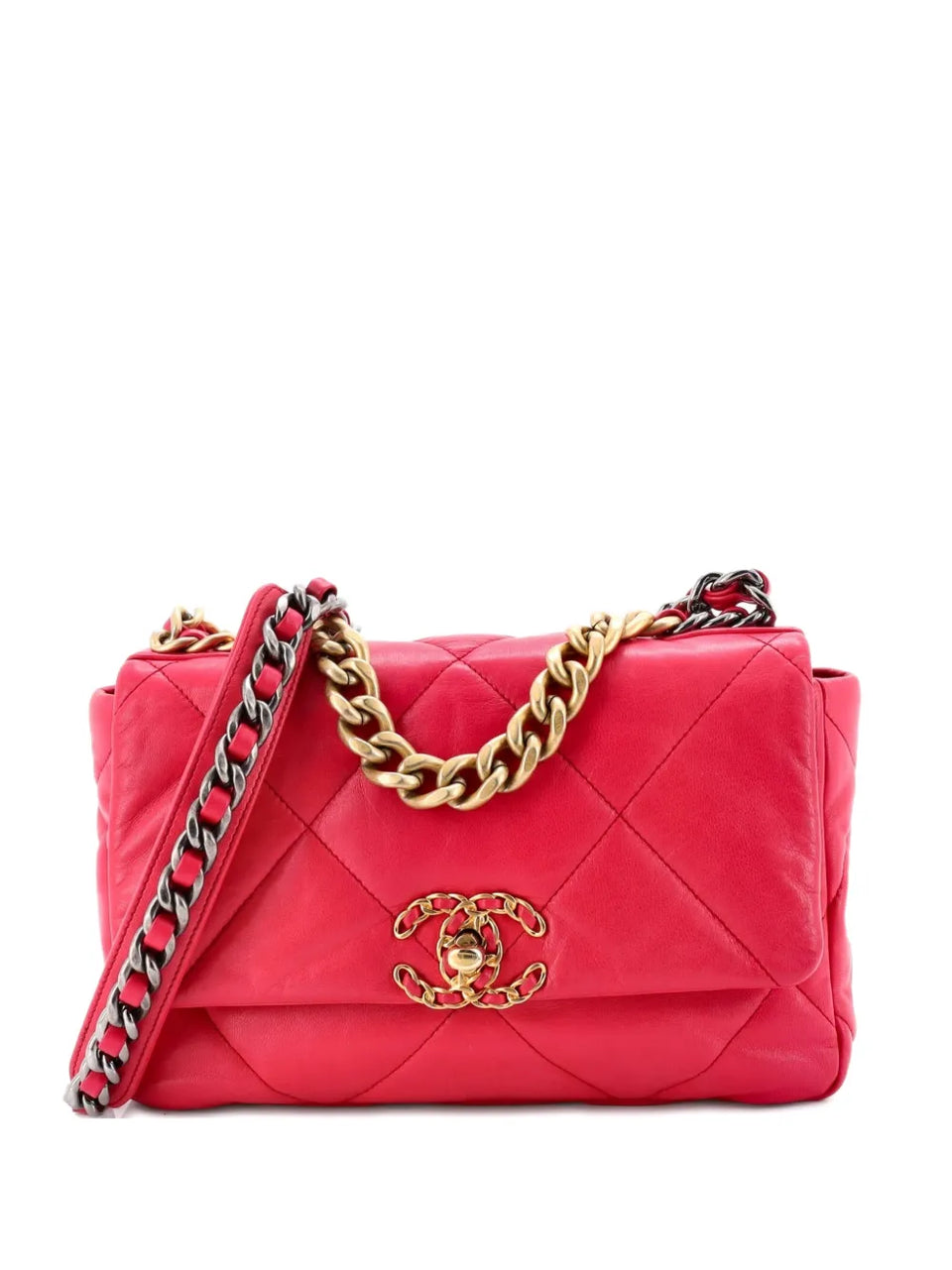 19 Flap Bag Quilted Leather Medium crossbody bag