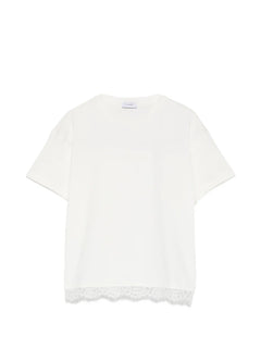 lace-trim T-Shirt