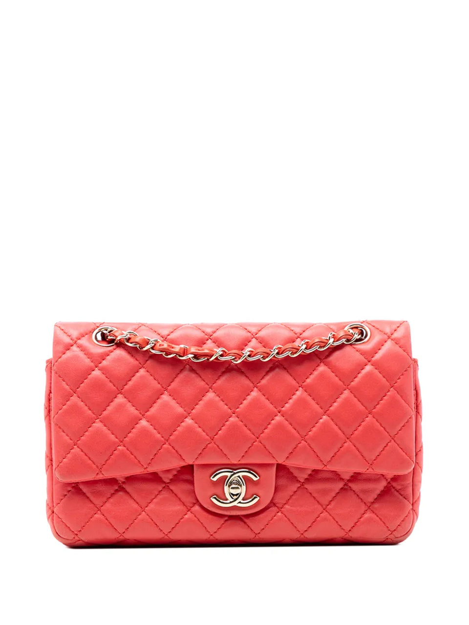 2008-2009 Medium Classic Lambskin Double Flap shoulder bag