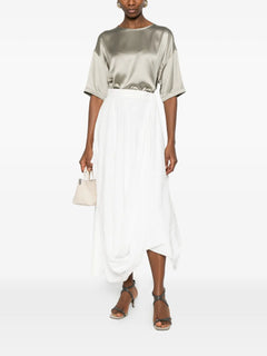 keyhole silk top