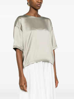 keyhole silk top