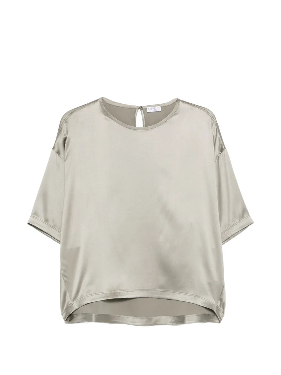 keyhole silk top