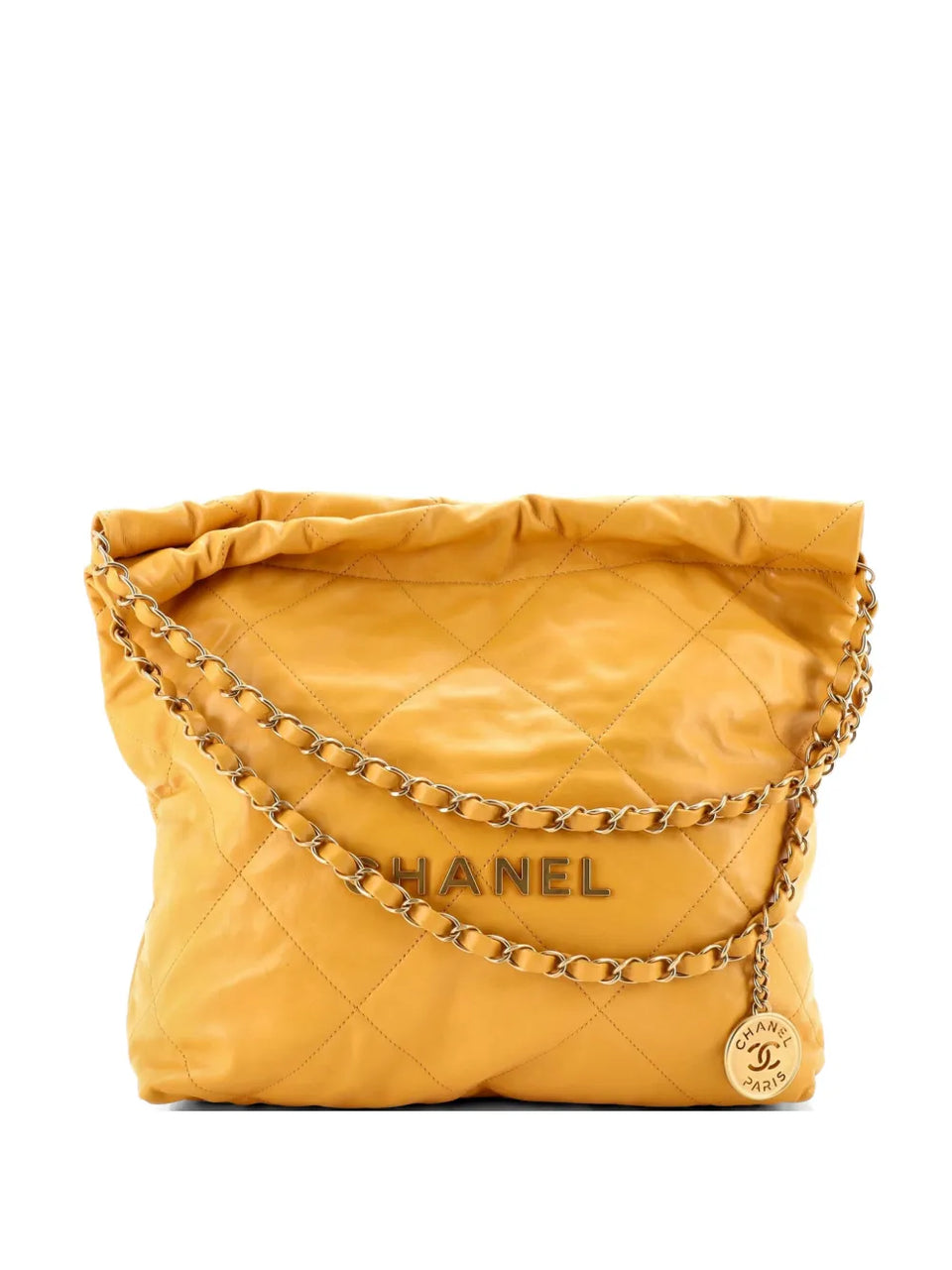 22 Chain Quilted Calfskin Small hobo bag